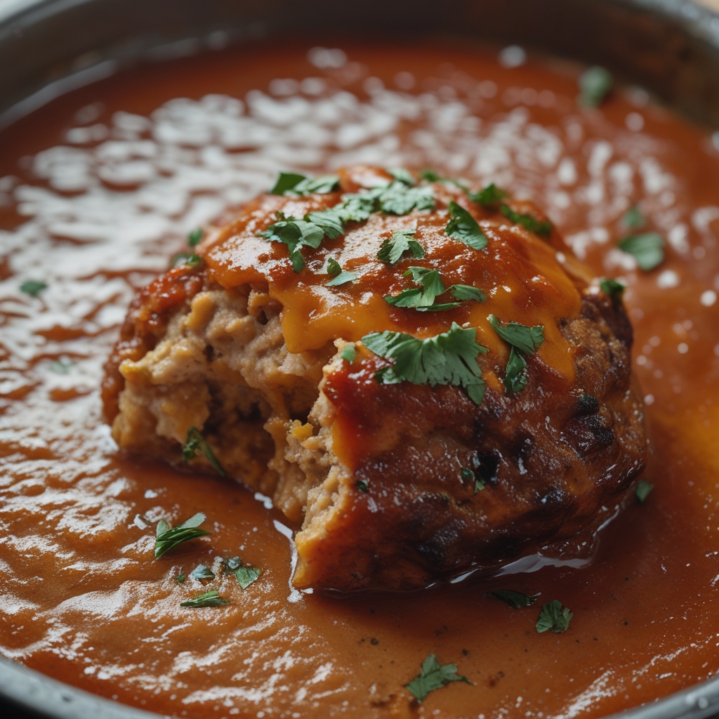 Crockpot Enchilada Meatballs - Easy Slow Cooker Mexican Dinner finished