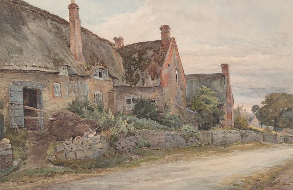 Thatched Cottage With Barn Adjoining 1881