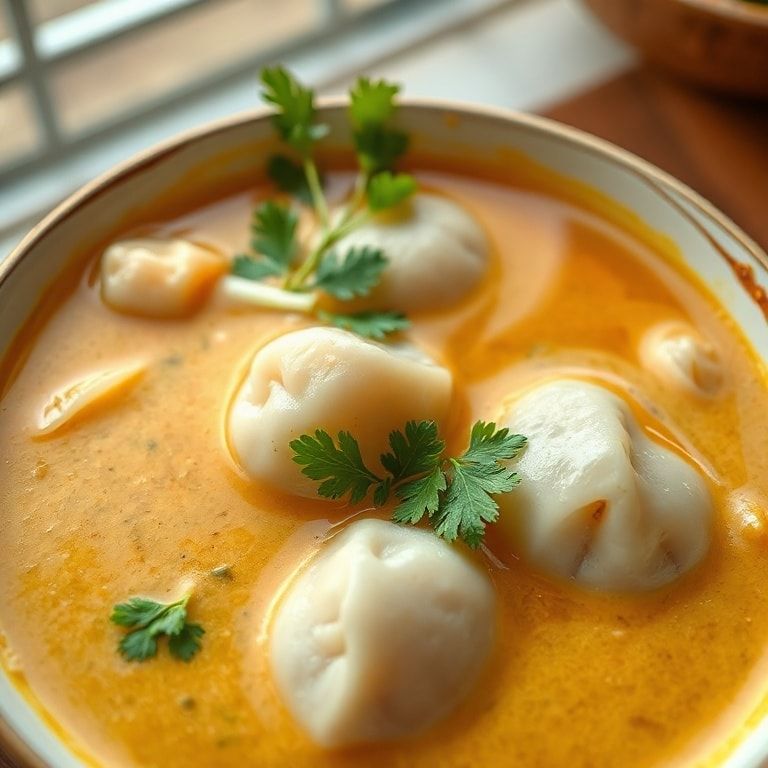 Thai Coconut Curry Soup With Dumplings – Easy 30-Minute Weeknight Dinner