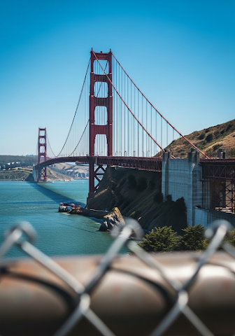 Golden Gate Bridge Through Fence