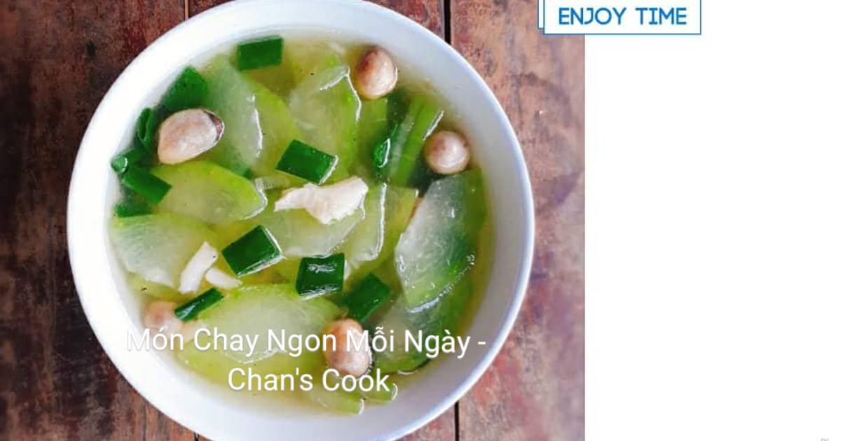 Canh bí đao chay