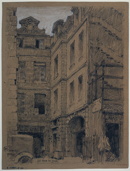 La maison du nº25 de la rue du Jour 1926