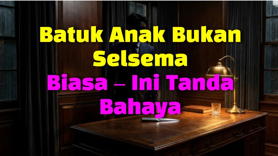 Batuk Anak Bukan Selsema Biasa – Ini Tanda Bahaya