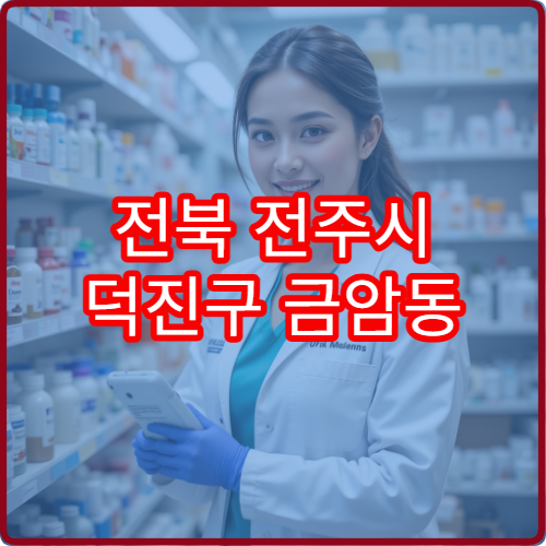 전북 전주시 덕진구 금암동 일요일 휴일 영업 당번 약국 위치 정보