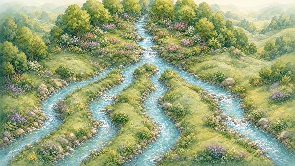 The river flowing out of Eden (Gen 2:10) — Origin Bible Week 2 Garden of Eden free image
