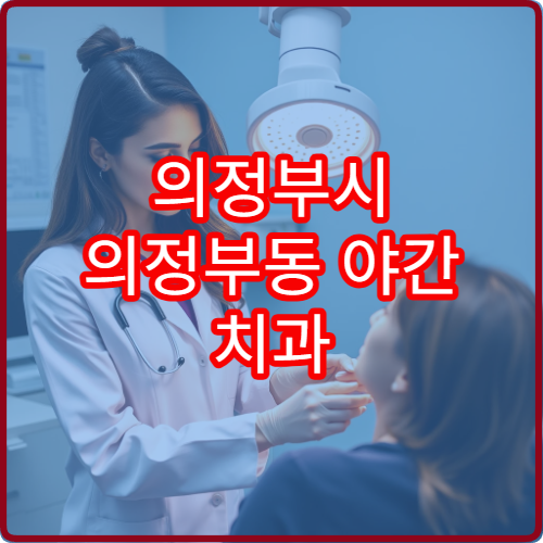 의정부시 의정부동 야간 치과 치통 충치 응급 진료 병원 찾기