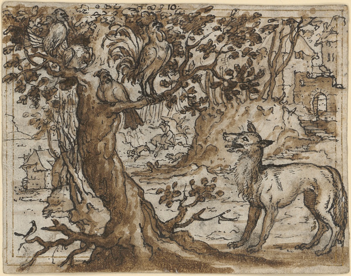 False friendship the fox and the hens