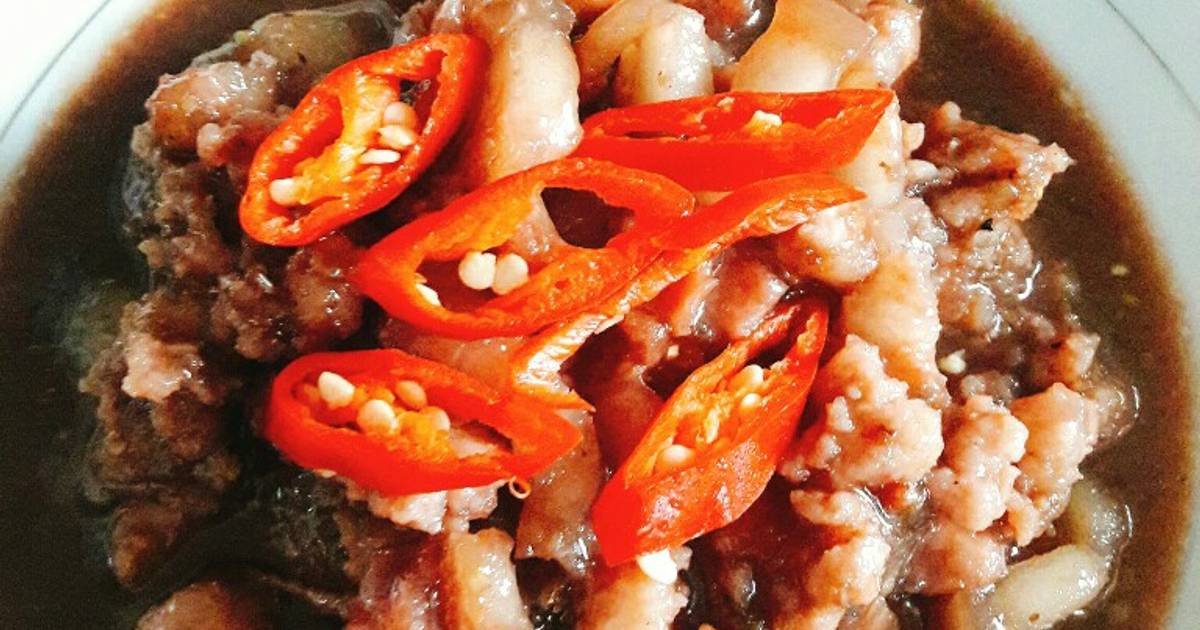 Thịt ba chỉ xào mắm ruốc