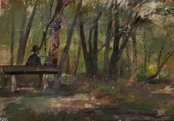 Petersburg  park on the Petrovsky Island 1902