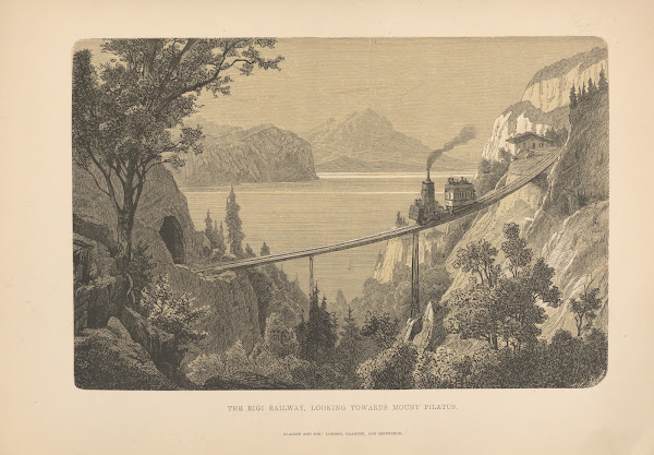 Toche  The Rigi Railway looking towards Mount Pilatus 1881