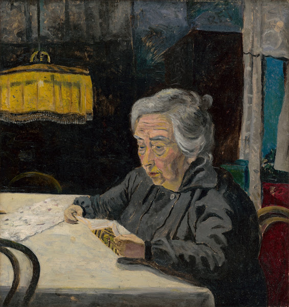 Reading Old Lady 1925
