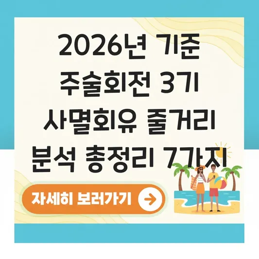 주술회전 3기 사멸회유 줄거리 분석