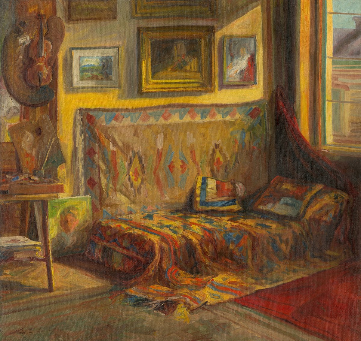 The interior of the artists studio 19351940