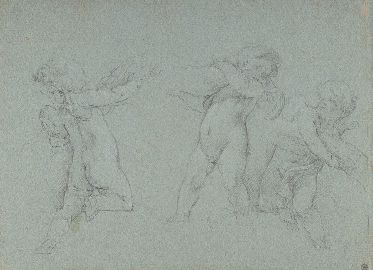 Putti Supporting a Garland early 18th century