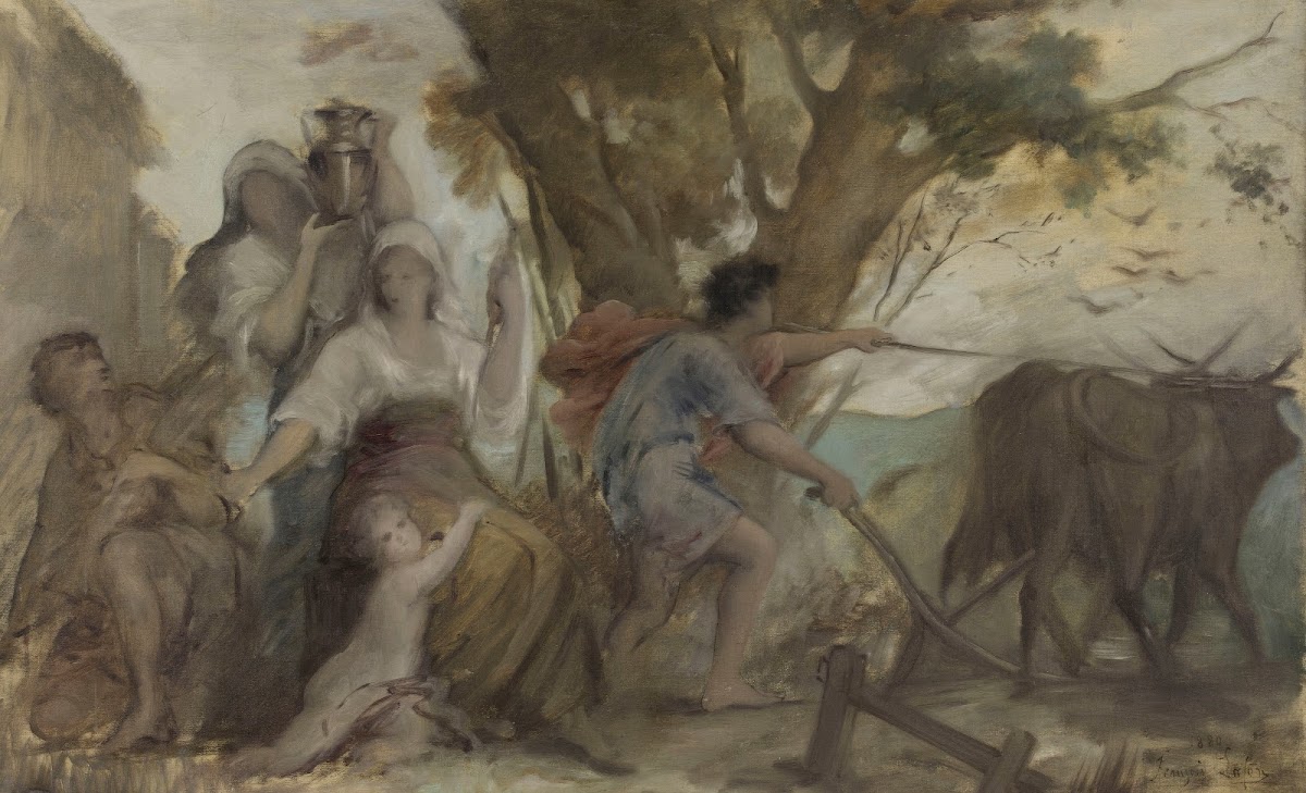 Maternité et labourage 1880