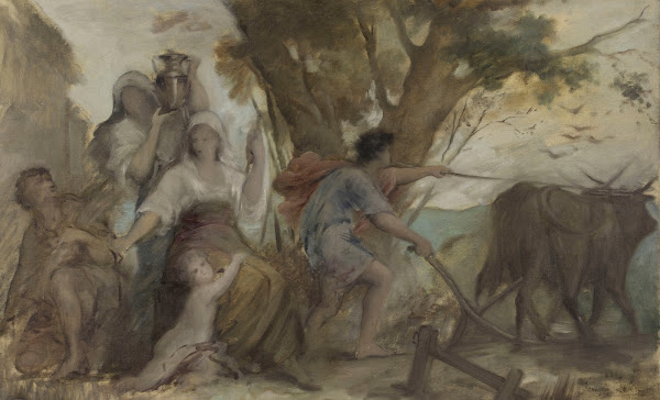 Maternité et labourage 1880