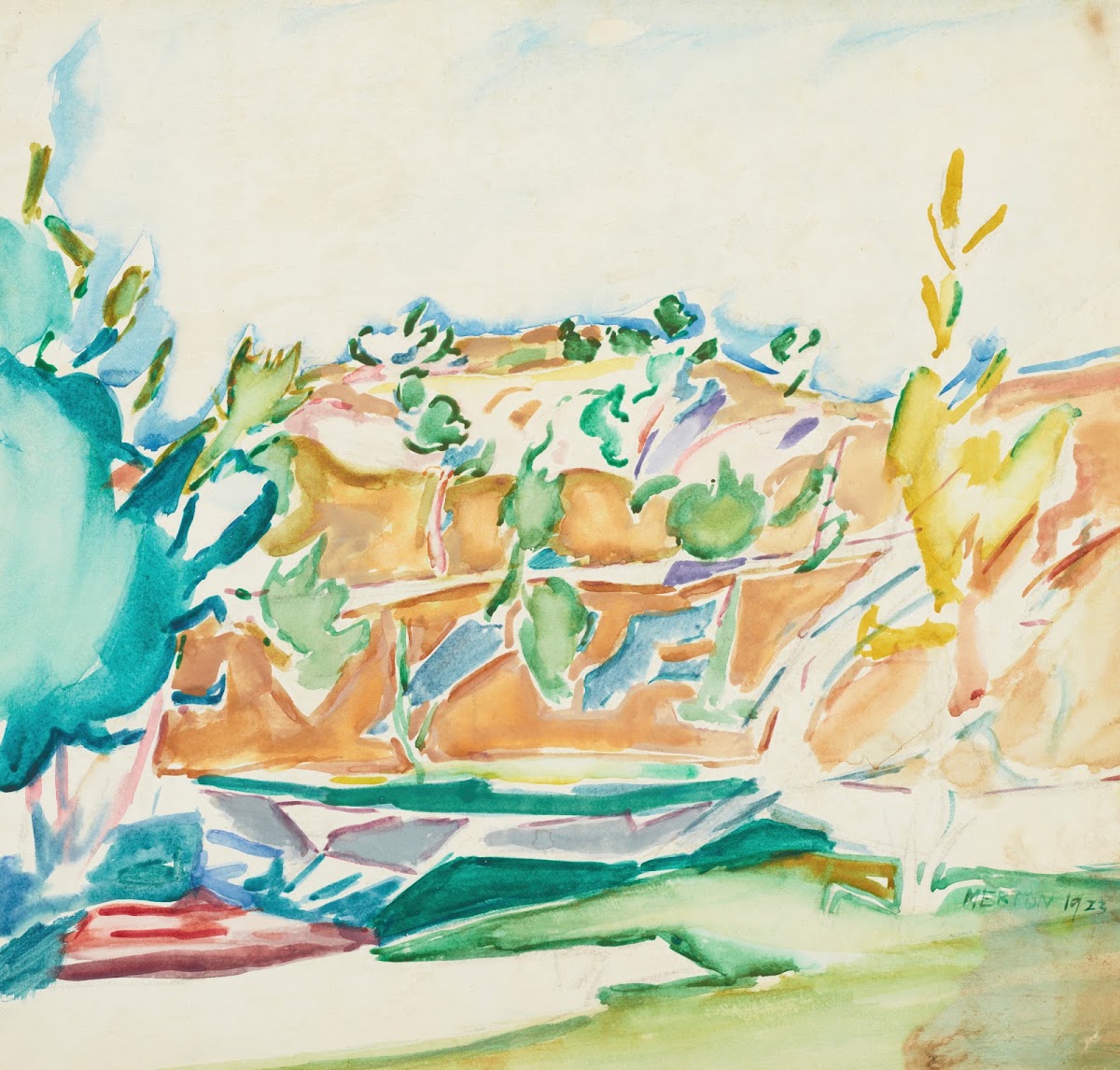 Bastion of the day with assaulting trees 1923