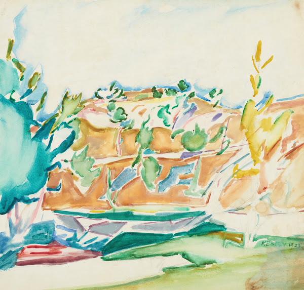 Bastion of the day with assaulting trees 1923