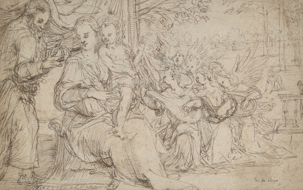 The Holy Family with Angels ca1600