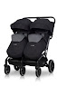 Stroller for twins Easy-Go Echo 2024 black