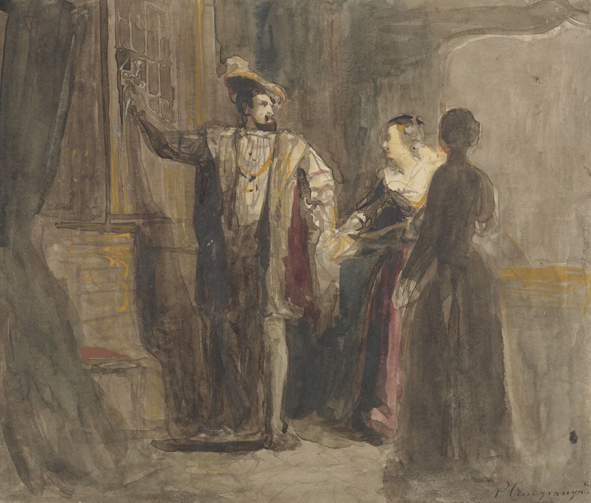 Scène uit het leven van koning Frans I van Frankrijk 1822   1880