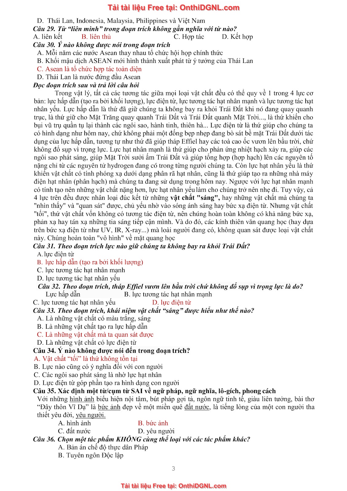 39 Đề ôn HSA - ĐỊnh tính