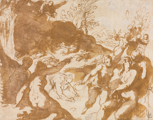 Apollo and the Muses Awakened by the Call of Fame 1590s
