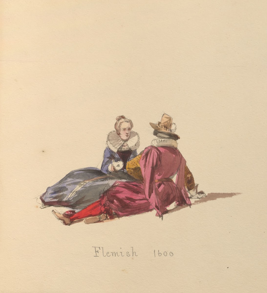 Sketches of costume Pl027 1842
