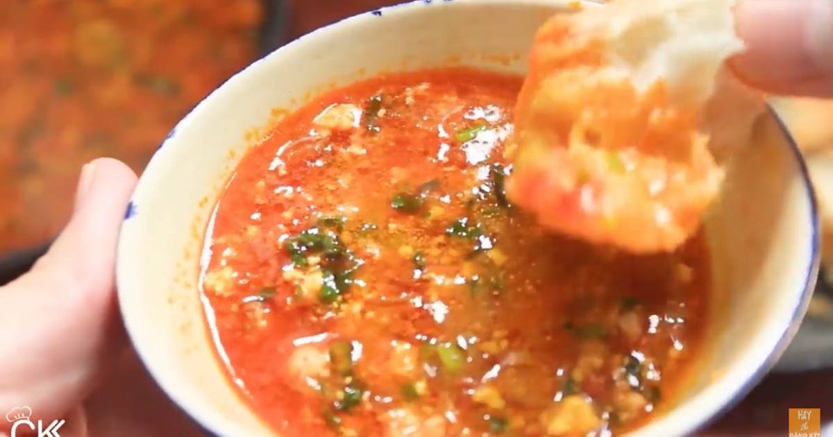 Sốt chan bánh mì công thức YT: Cười Khúc Khích