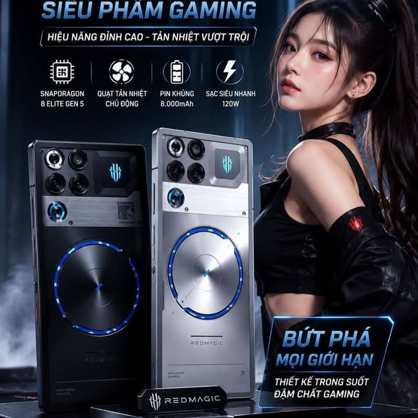 REDMAGIC 11S Pro xuất hiện với thiết kế trong suốt đậm chất gaming #REDMAGIC #REDMAGIC11SPro #Nubia #GamingPhone #Snapdragon8EliteGen5 #Android #CôngNghệ #ĐiệnThoạiGaming #QueenMob