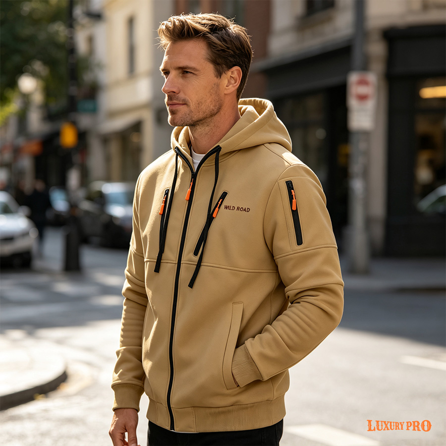 2D‑Diagonal Multi‑Zip Sweatshirt‑Heng Sweatshirt