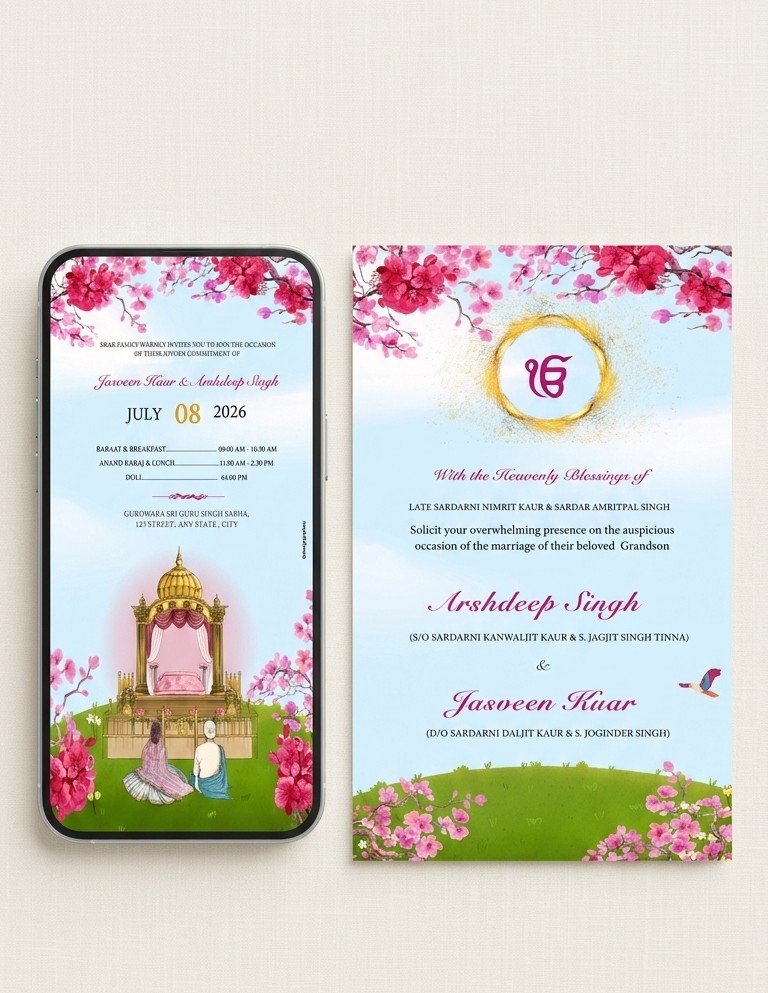 Sikh Wedding Invitations