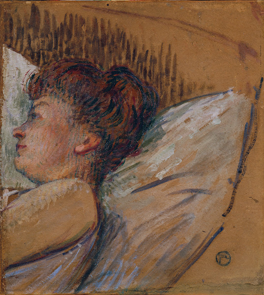 Frau im Bett 1893 1895