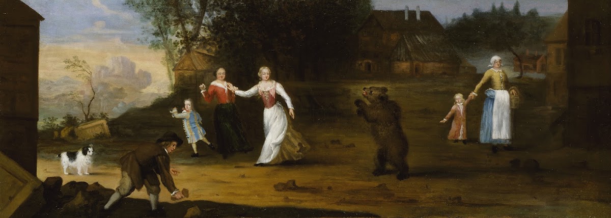 Landscape with dancing bear 1682