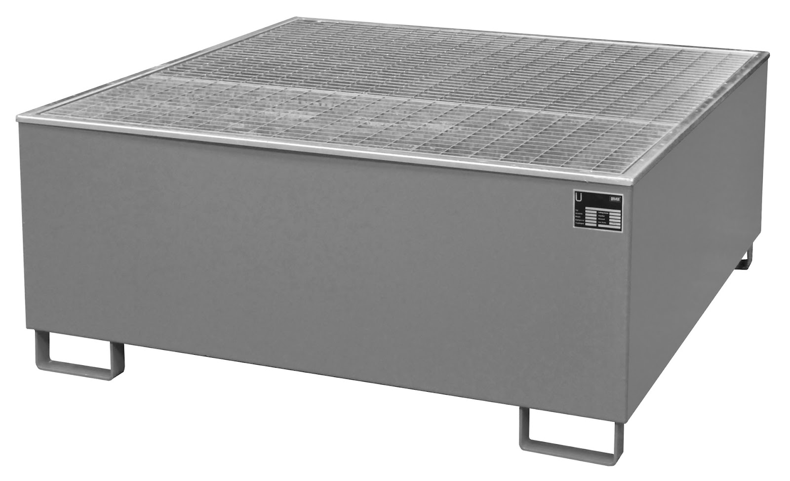 Opvangbak AW 1000/PE, gelakt, Muisgrijs