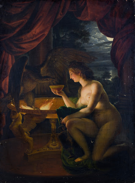 Hebe tränkt den Adler des Zeus mit Nektar before 1795