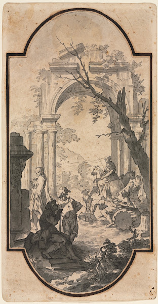 Triumphal Arch and Figures 1700s