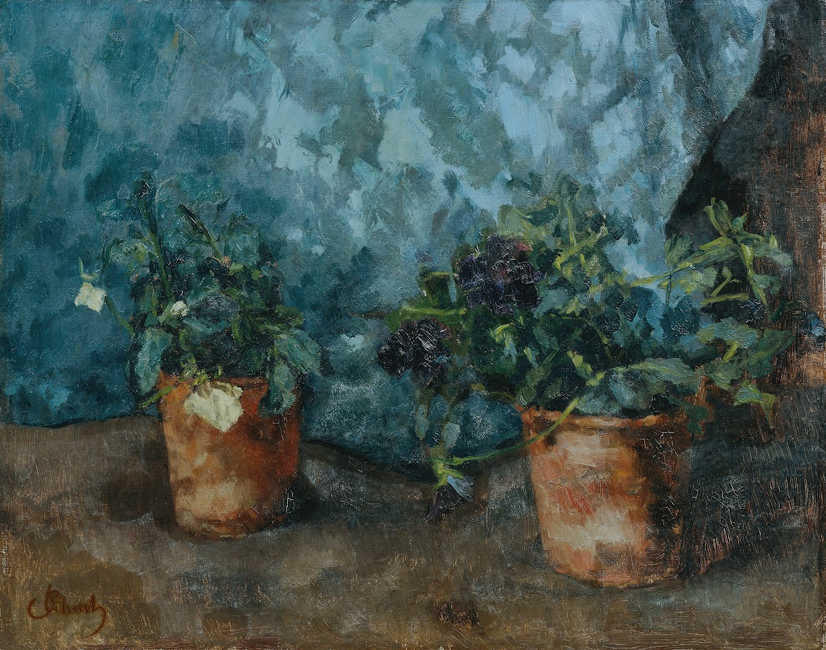 Stillleben mit Blumentöpfen 1890