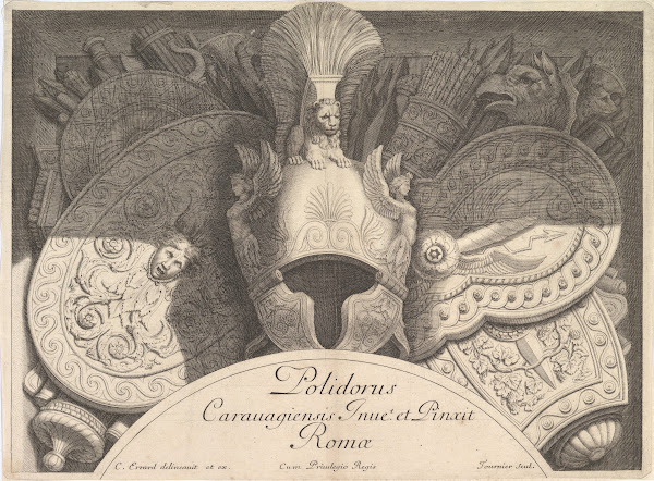 Divers Trophées Weapon Trophies after the Façade of Palazzo Milesi in Rome Pl2 1