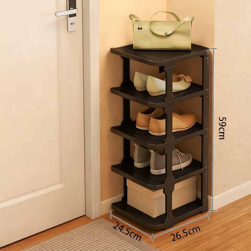 Plastic Shoe Rack, 9-Tier