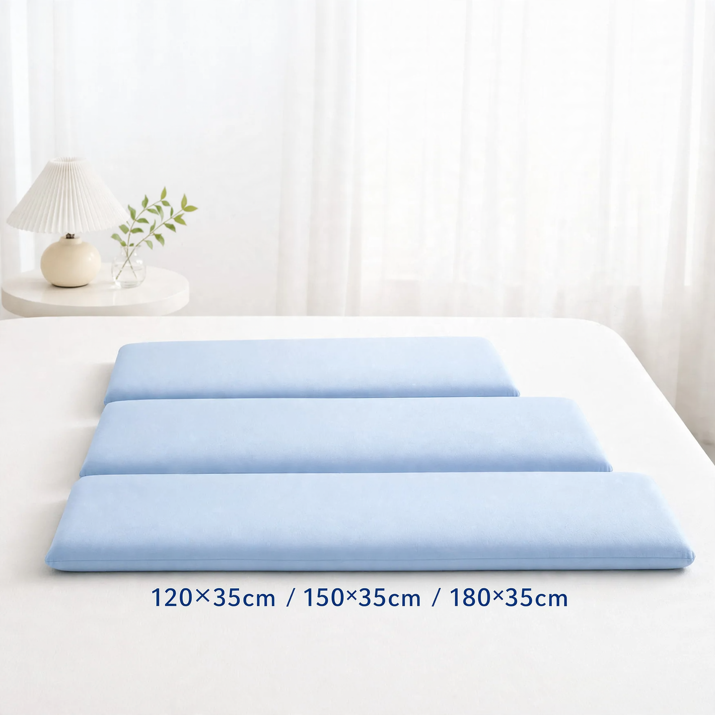 Double side sleeper pillow made of memory foam, long