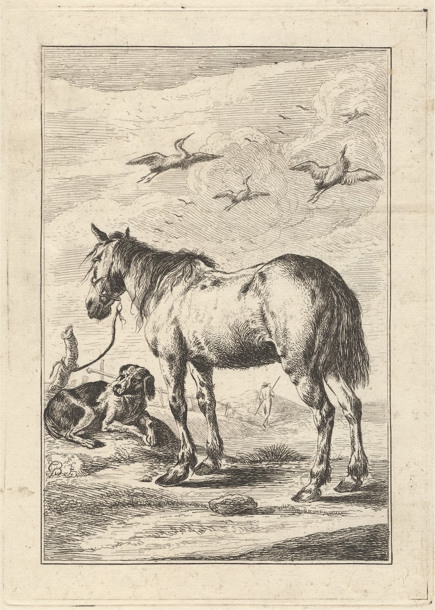 A Horse and a dog 18th Century