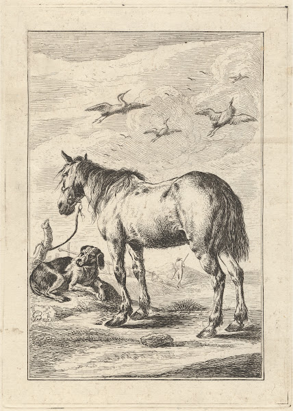 A Horse and a dog 18th Century
