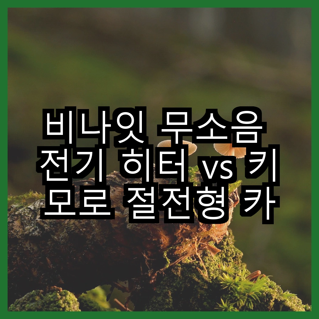 비나잇 무소음 전기 히터 vs 키모로 절전형 카본 스토브, 어떤 난방이 더 효율적일까요? 썸네일