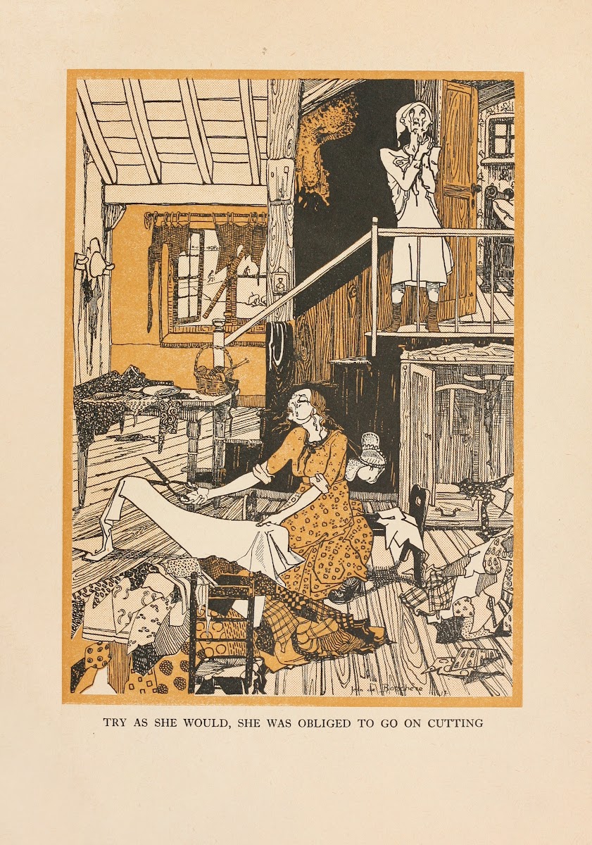 Try as she would she was obliged to go on cutting 1917
