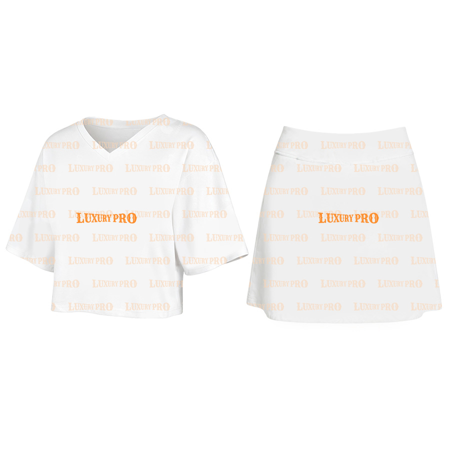 AOP MEG Cropped Rugby Jersey + MEG Soccer Sports Skirt