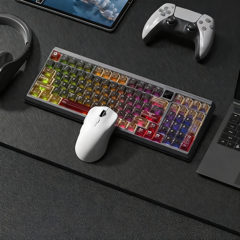Mechanical gaming keyboard with lighting