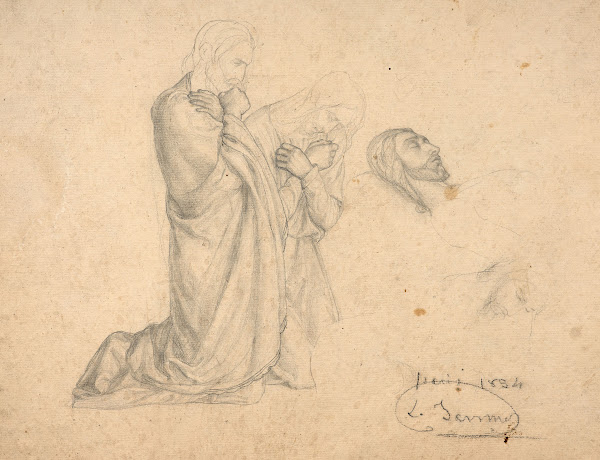 Study for La Mise au tombeau 1834