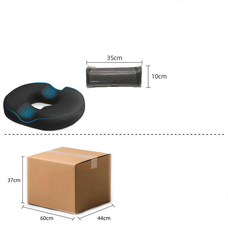 Memory foam seat cushion for office and car