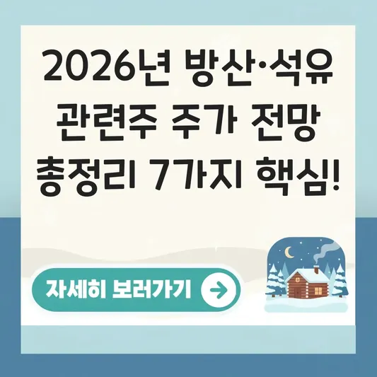 방산 관련주 석유 관련주 향후 주가 전망 대표 이미지